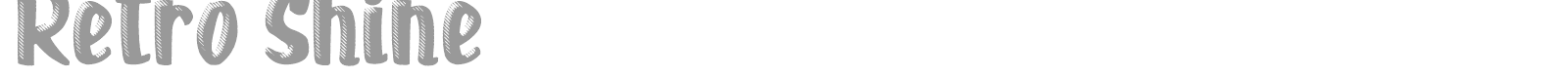 Retro Shine font preview